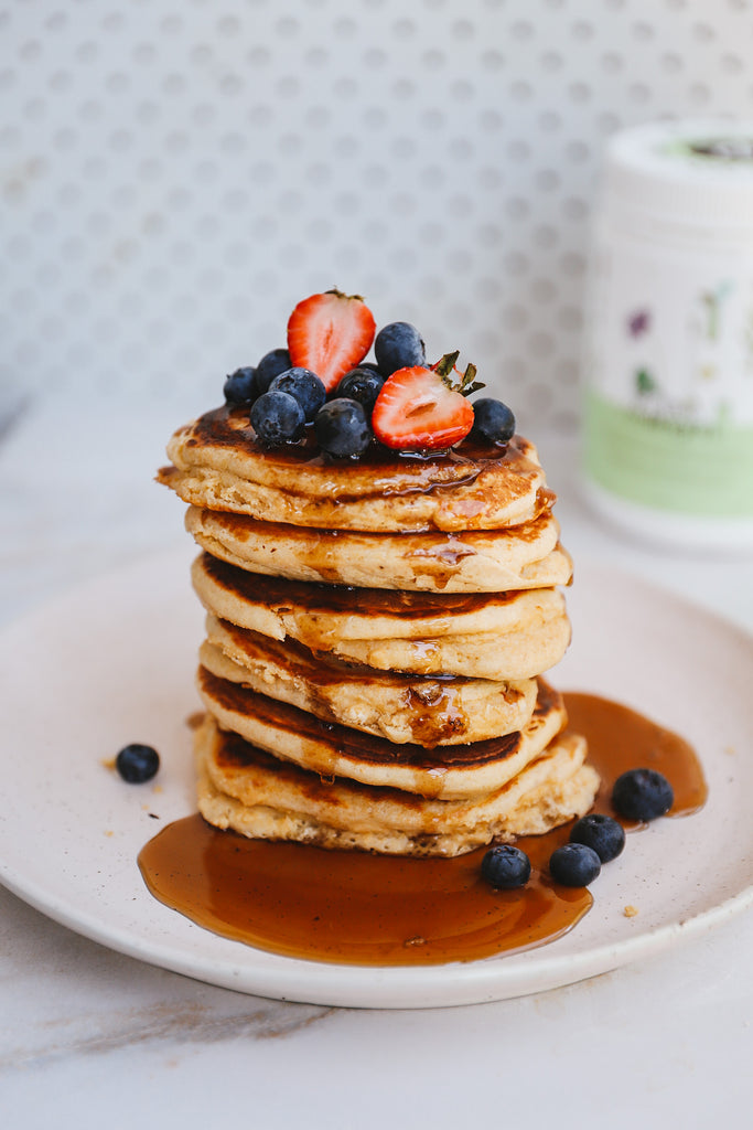 Healthier Simple Fluffy Pancakes